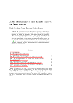 On the observability of time-discrete conservative linear systems