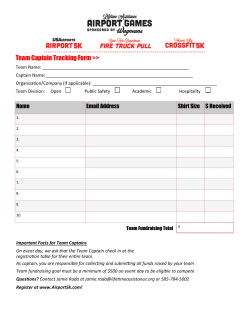 Team Captain Tracking Form