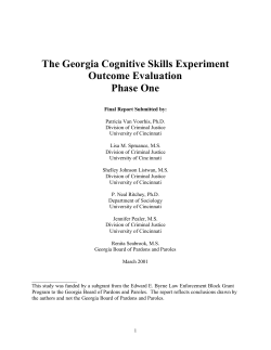 Georgia Phase 1 final report
