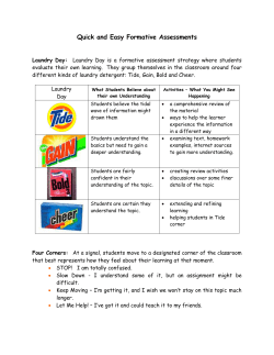Quick and Easy Formative Assessments