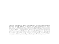 PPT - Department of Agricultural Economics