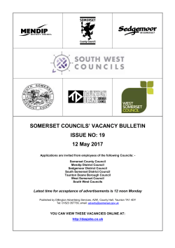 Blue Sheet Vacancy Bulletin No 19 - 12 May 2017