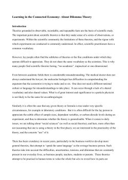 An Introduction to Dilemma Theory