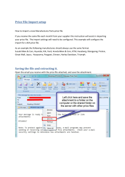 Price File Import