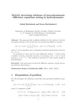 Strictly increasing solutions of non-autonomous - Phoenix