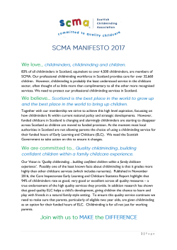 83% of all childminders in Scotland, equivalent to over 4500