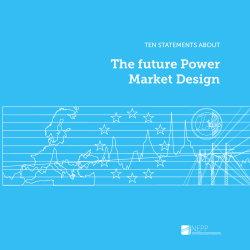 The future Power Market Design - North European Power Perspectives