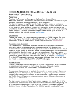 KRA - Kitchener Ringette Association