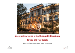 An exclusive evening at the Museum f&uuml;r Naturkunde for you and