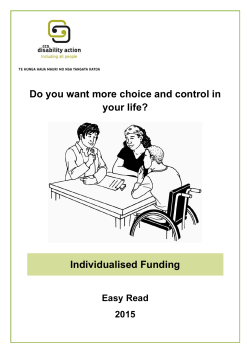 Individualised Funding - CCS Disability Action