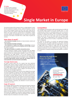 Single Market in Europe