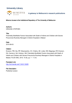 Potentially Modifiable Factors Associated with