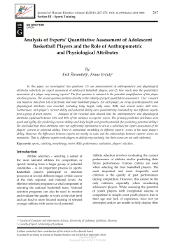 Analysis of Experts` Quantitative Assessment of Adolescent