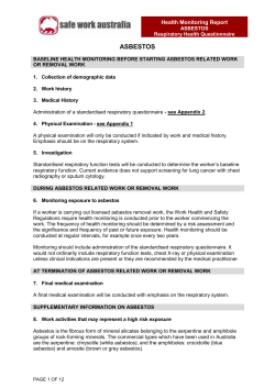 Asbestos - Safe Work Australia