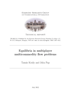 Equilibria in multiplayer multicommodity ow problems