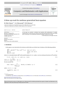 A blow-up result for nonlinear generalized heat equation