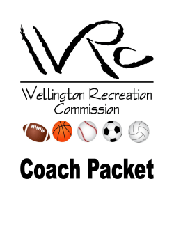 coach information packet - wellington recreation center