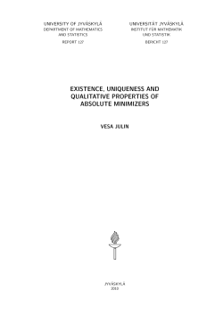 existence, uniqueness and qualitative properties of absolute