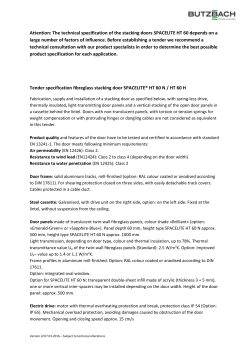 spacelite ht 60 - Butzbach GmbH Industrietore