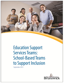 education support services teams: school