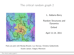 The critical random graph 2