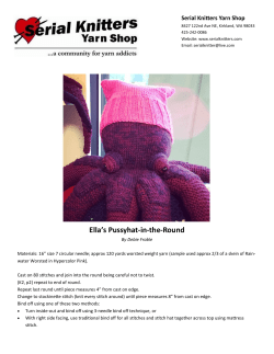 Ella`s Pussyhat-in-the-Round