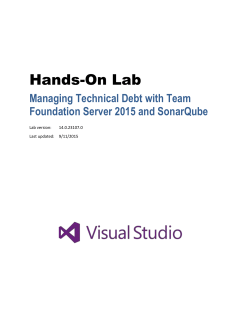 Managing Technical Debt with Team Foundation Server