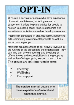 Peer Support Groups