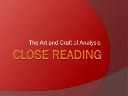 Close Reading