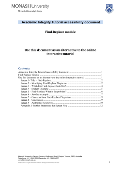 Find-Replace module