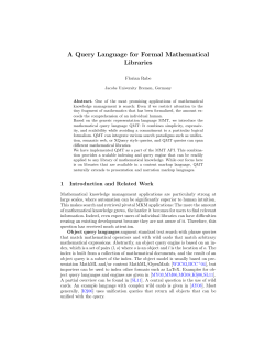 A Query Language for Formal Mathematical Libraries