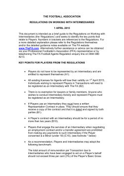Player Guidance Notes on Intermediaries 341.2KB