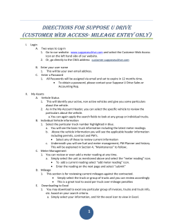 directions for suppose u drive (customer web access