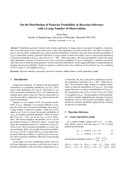 On the Distribution of Posterior Probability in Bayesian Inference