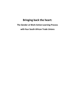 SACCAWU - Gender at Work