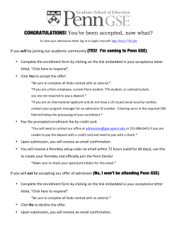 CONGRATULATIONS! You`ve been accepted, now what?