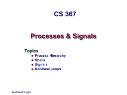 Signalling and Shells