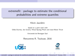 package to estimate the conditional probabilities and extreme