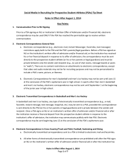 Social Media in Recruiting for Prospective Student
