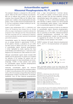 Autoantibodies against Ribosomal Phosphoproteins P0, P1, and P2