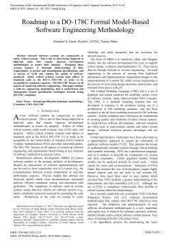 Roadmap to a DO-178C Formal Model-Based Software