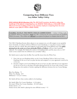 Competing from Different Tees