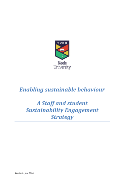 Staff and Student Engagement Strategy