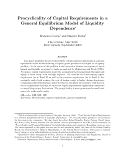 Procyclicality of Capital Requirements in a General Equilibrium