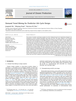 Demand Trend Mining for Predictive Life Cycle Design