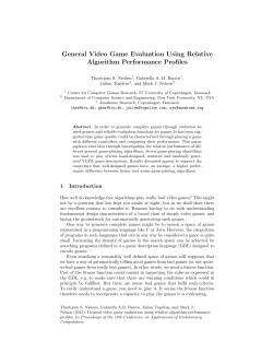 General Video Game Evaluation Using Relative