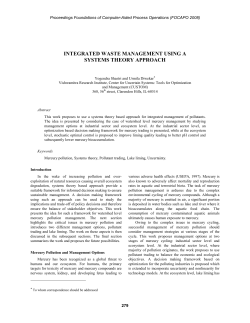 integrated waste management using a systems theory approach