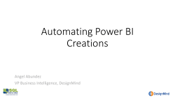 Automating Power BI Creations