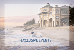 EXCLUSIVE EVENTS - Indiana Cottesloe
