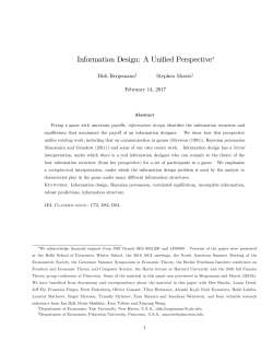 Information Design: A Unified Perspective"